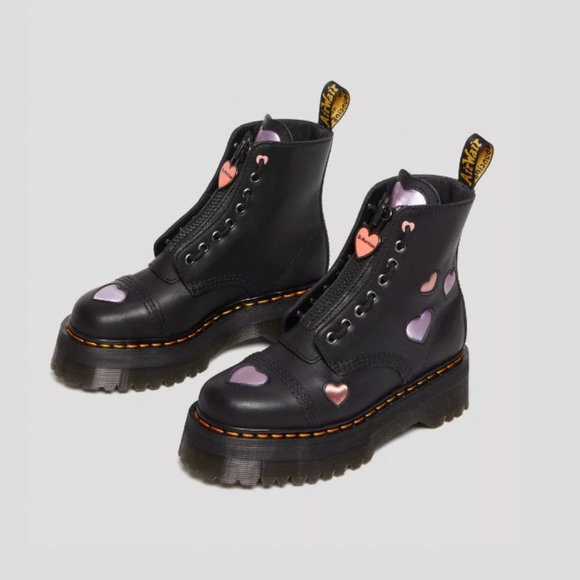 Dr. Martens Sinclair Heart ❤️ Platform Boot MSRP$240 Unique Sweet Details - Picture 10 of 16